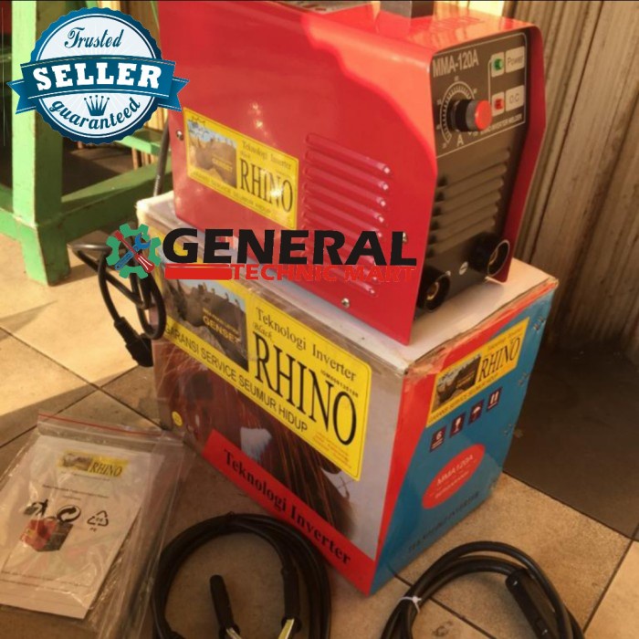 [Original] Rhino Mesin Las Listrik Inverter 900 Watt Mma 120A Welding Terbatas