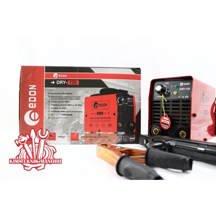 [Original] Mesin Las Edon Dry 120 Merah Mesin Las 450 Watt Igbt Inverter Limited