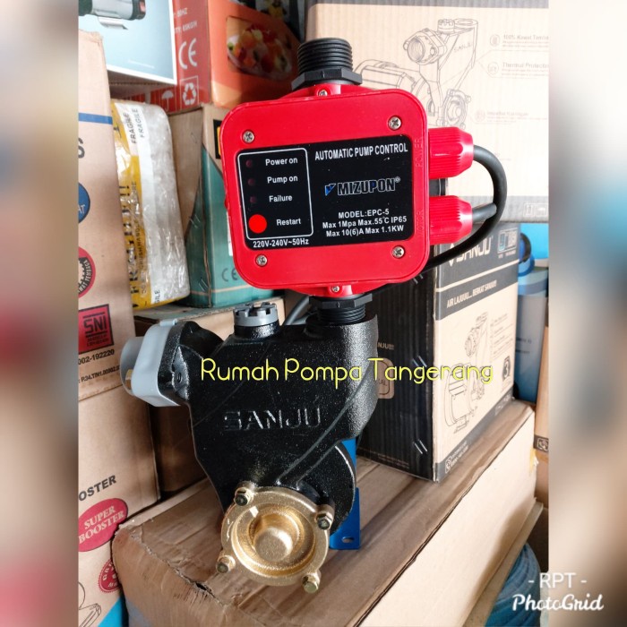 [Ori] Pompa Air Booster Pompa Dorong Otomatis Sanju Sj 127 Tembaga Murni Limited