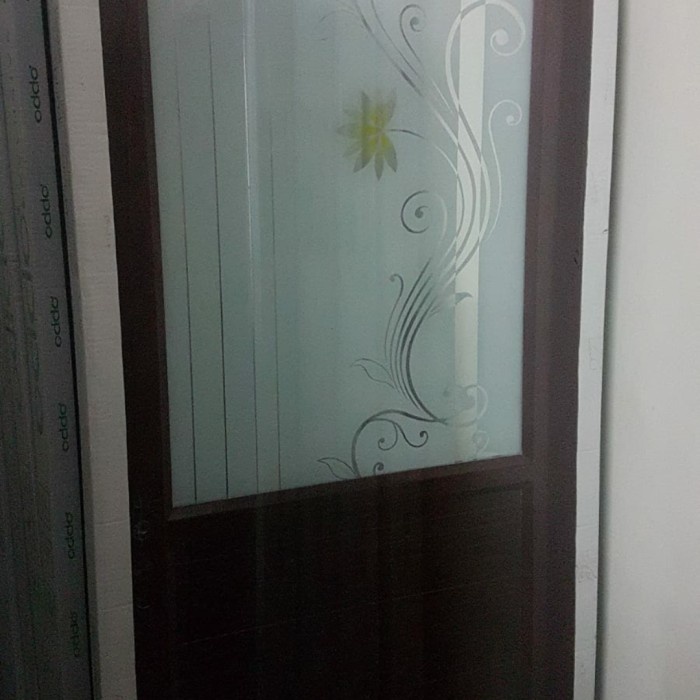 [New] Pintu Aluminium Ukuran Kusen 70 X 200 1/2 Kaca Lebih Tebal Ready Terbaru