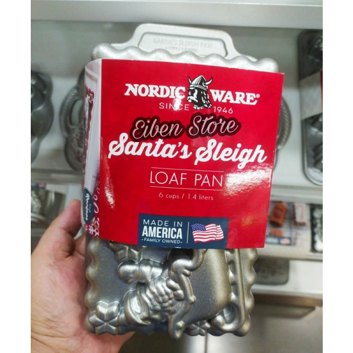 

[Baru] Nordic Ware Santa Sleigh Loaf Pan Berkualitas