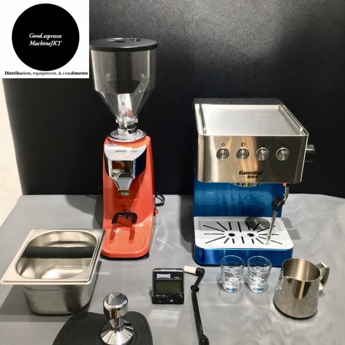 [Baru] Paket Mesin Kopi Gemilai Crm3005E Dan Grinder Kopi N500 021 Automatic Terbaru