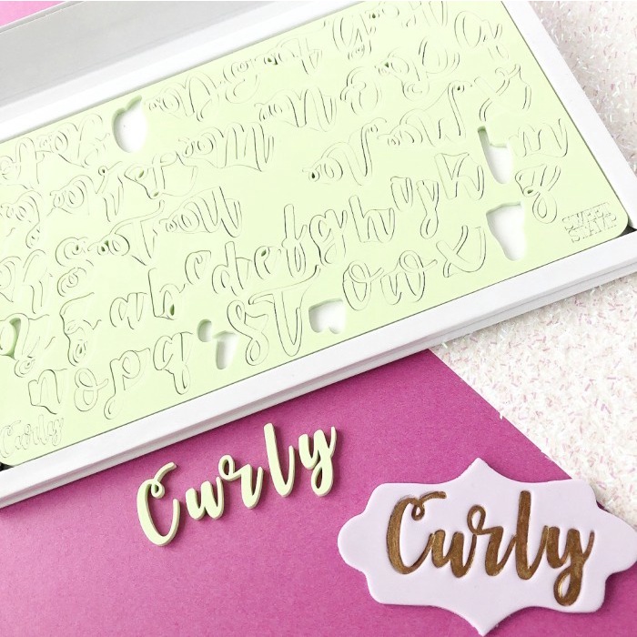 

[Baru] Curly Large Sweet Stamp Alphabet Stamp Cake Emboss Embosser Berkualitas