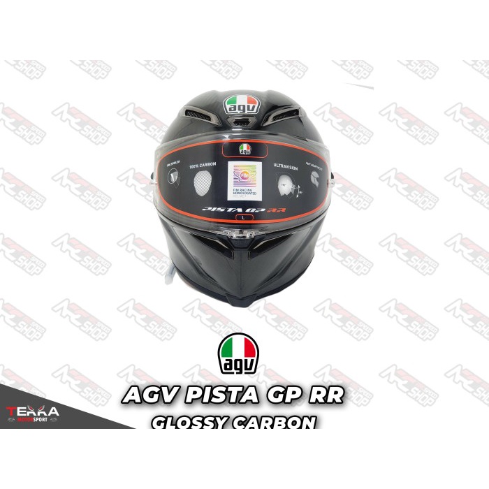 ✨Termurah Helm Full Face Agv Pista Gp Rr Glossy Carbon  L  Diskon