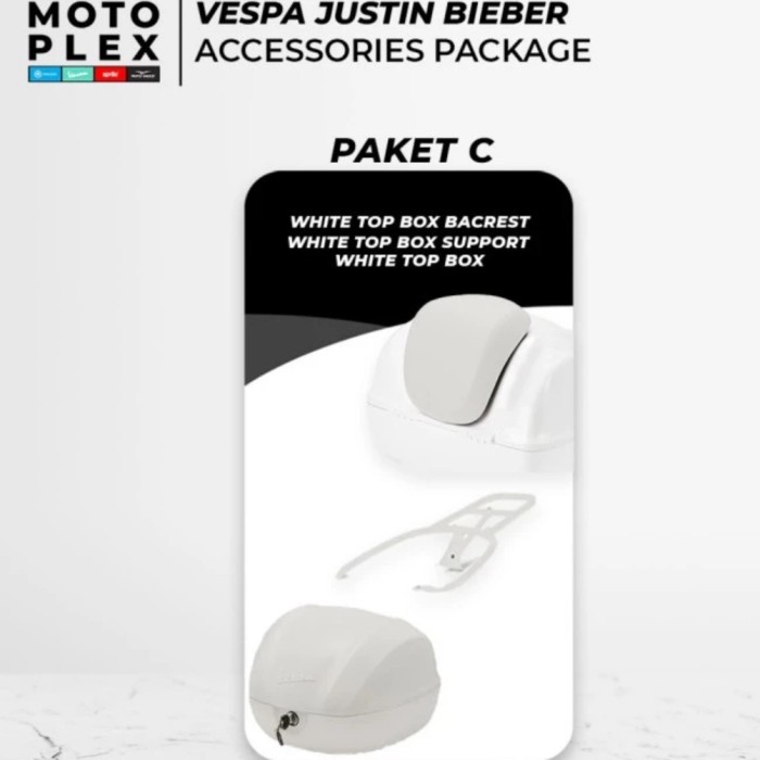 ✨Termurah Vespa X Justin Bieber Accessories Package C Berkualitas