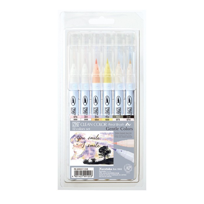

Gaya Zig Clean Color Real Brush 12 Pcs Set B (Rb-6000At/12Vb)