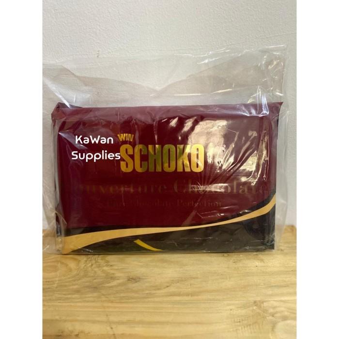 

SCHOKO DARK CHOCOLATE COUVERTURE 56% - COKELAT BAKING 500GR Best Seller