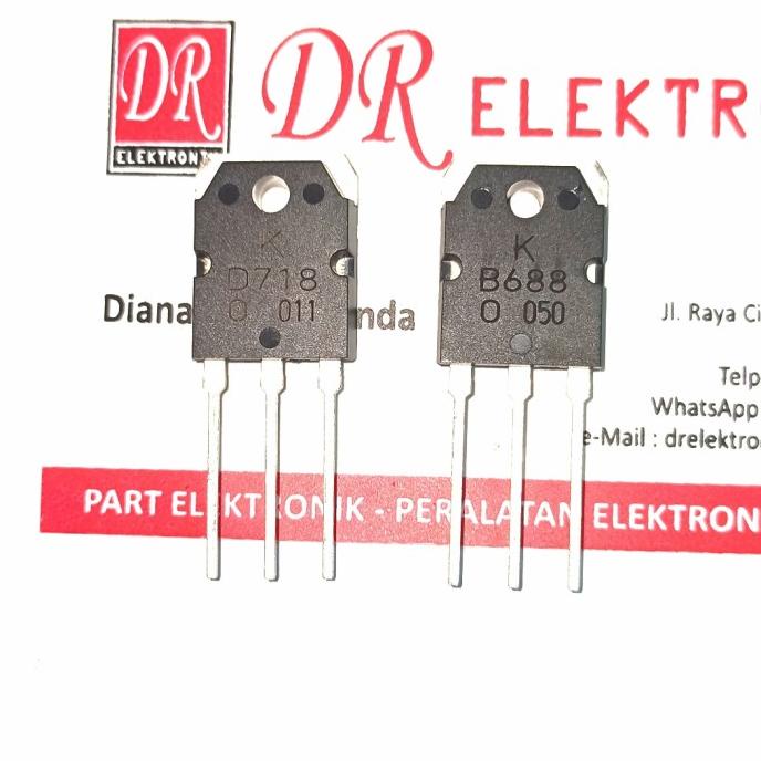 Terbaru Transistor D718 B688 D 718 B 688 per Set satu Set sepasang dre3 Ayo Order