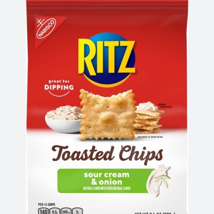 

Ritz Toasted Chips Sour Cream And Onion Flavour