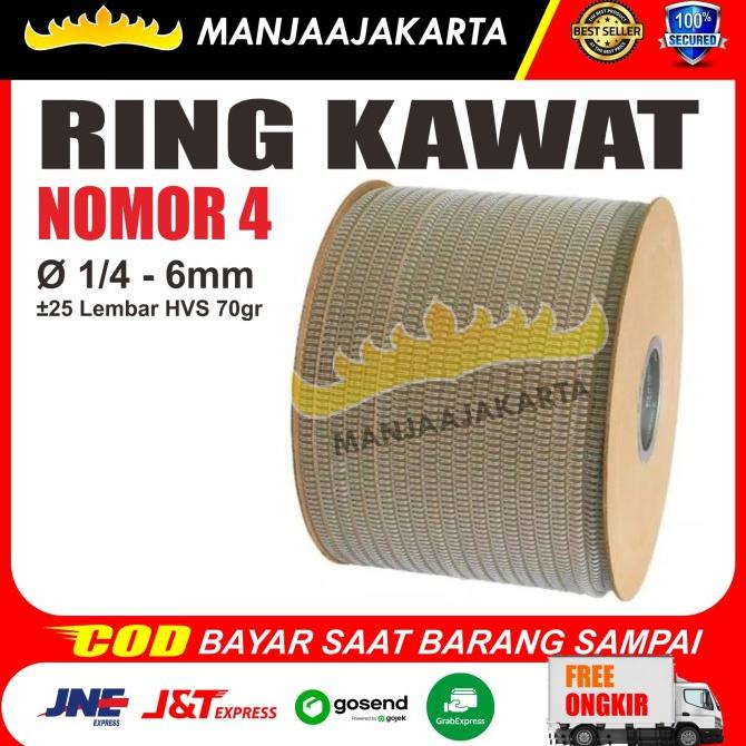 

Kawat Spiral Jilid 1/4 Nomer 4 Ring Kawat Spiral Kalender Dinding Roll Kualitas Premium