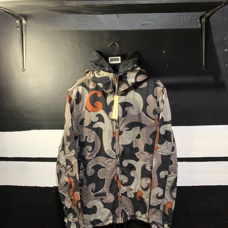 PrettyGreen Mens Paisley Hooded Cotton Jacket