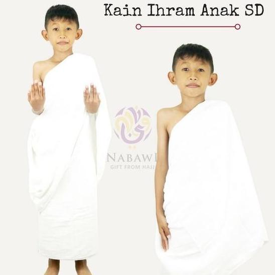 [Bebas Ongkir] Kain Ihram Anak SD Baju Ihrom Anak Laki-laki Manasik