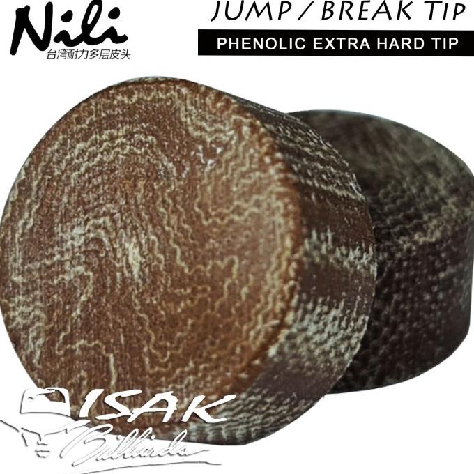 Nili Phenolic Jump Break Tip - Hard JB Cue Tips Loncat Billiard Stick