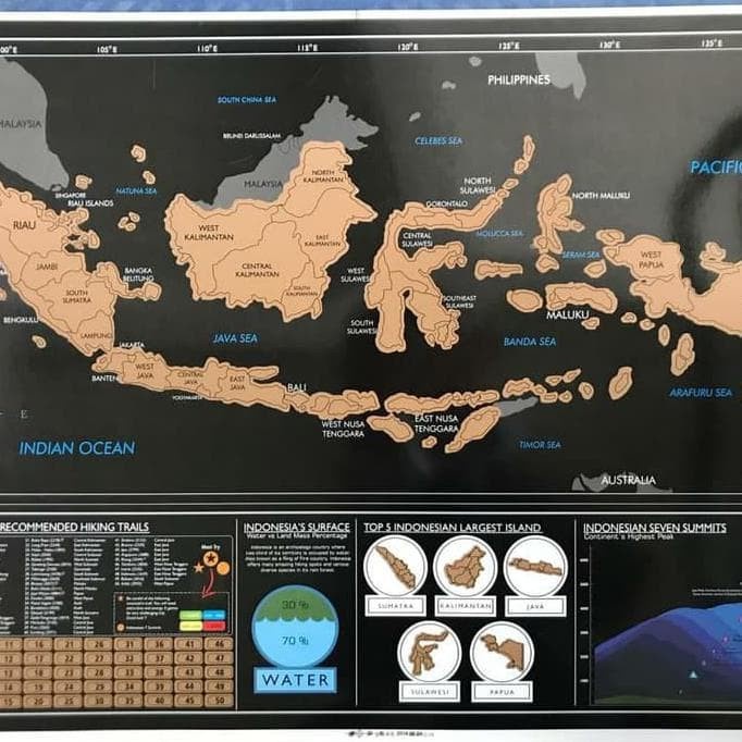 

Map - Scratch Map Indonesia