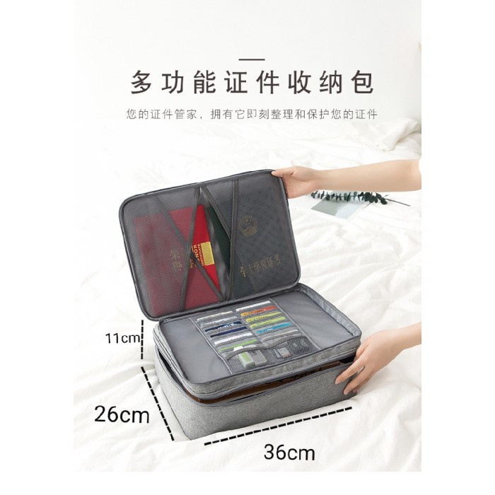 

Promo Document Bag Dream Travel Waterproof With Security Lock Tas Dokumen -