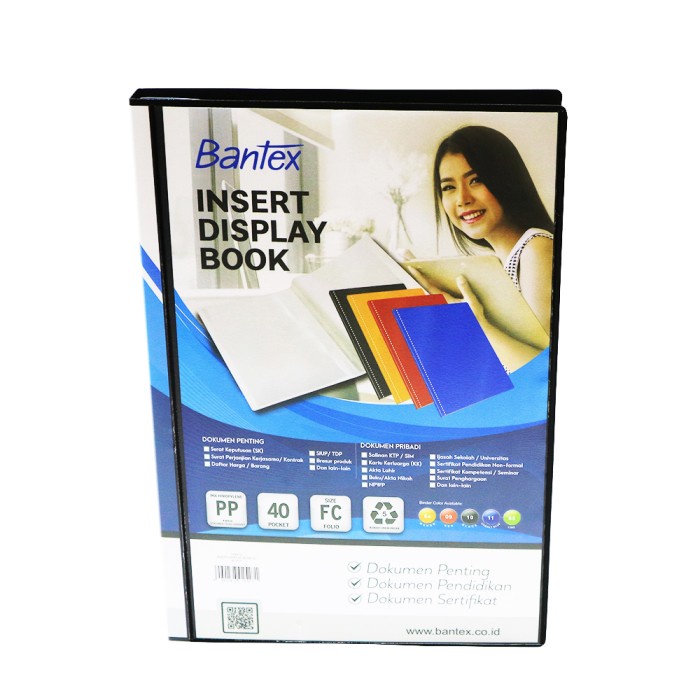 

Promo Bantex Insert Display Book Pp Folio 40 Pockets Black #3185I10