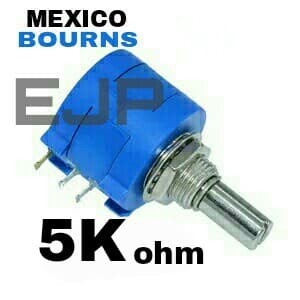 POTENSIO 5K OHM BOURNS MULTITURN 10PUTARAN ORIGINAL
