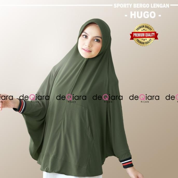Sale Now Hijab Hugo Sport Original Deqirara/Jilbab Tangan Stok Terbatas