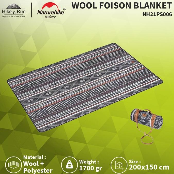 Selimut Hangat Naturehike NH21PS006 Wool Foison Blanket