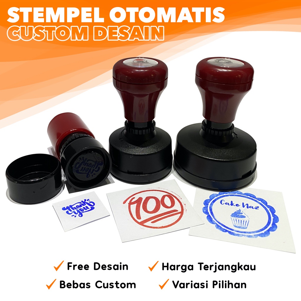 

Stample Otomatis / Stempel Custom Bebas Desain / Cap Stemple Flash Bisa Di Refil