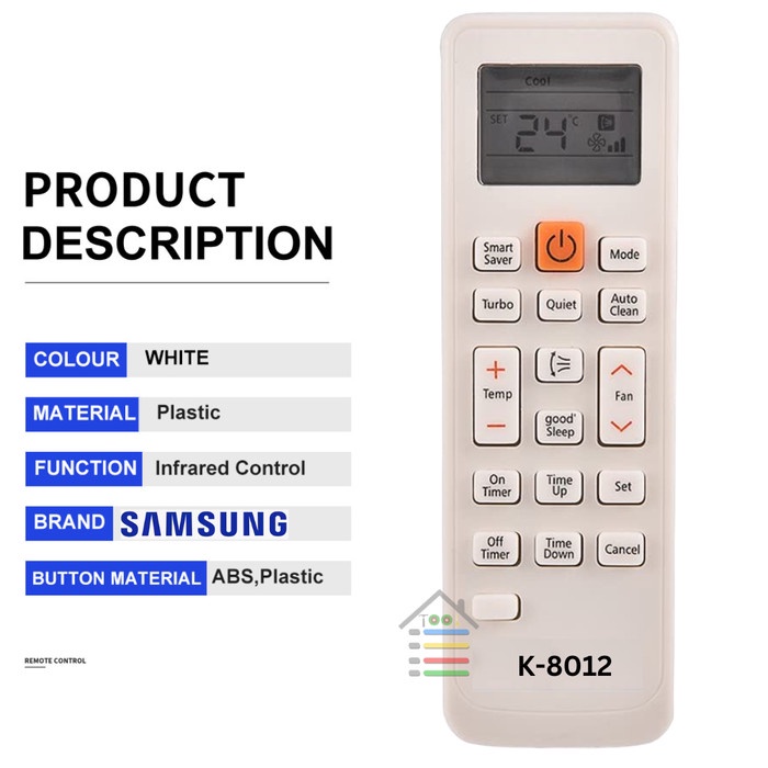 REMOTE AC MULTI SAMSUNG SPLIT INVERTER LOW WATT K8012 TR