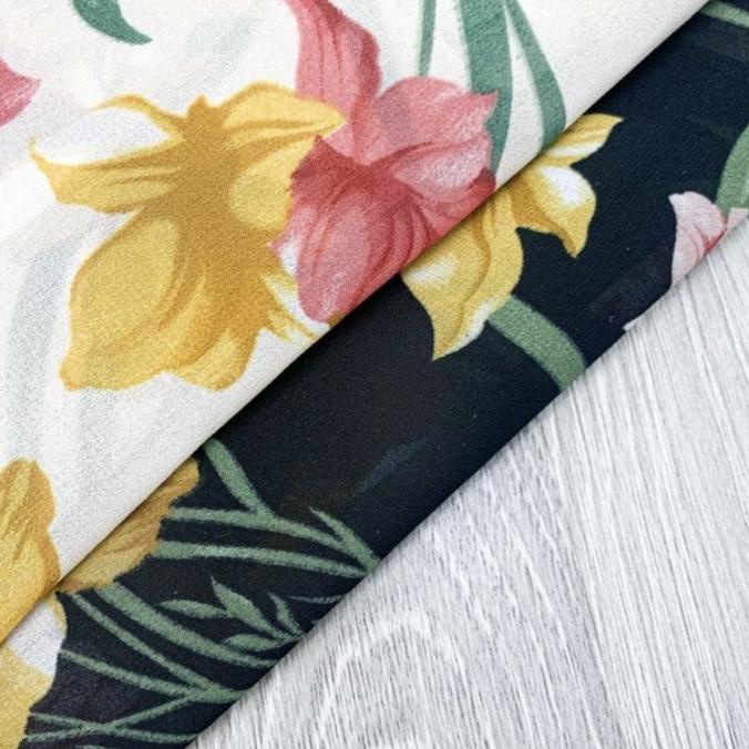 Floral Outer / Luaran Bunga / Cardigan Motif Murah / Kimono Ikat Bunga Stok Terbatas