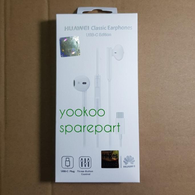 EARPHONE HANDSFREE HUAWEI NOVA 5T / P20 / P30 TYPE-C CM33 ORIGINAL