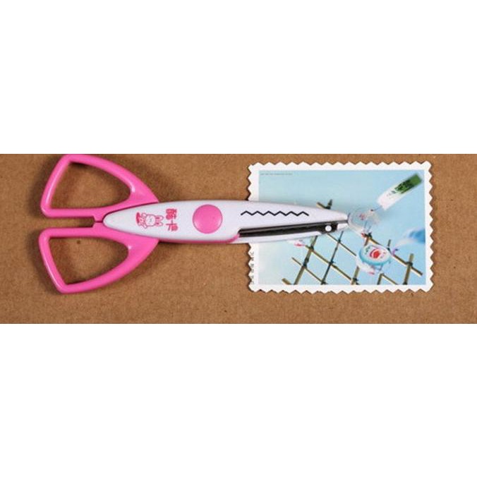 

Gunting Art Ketrampilan Craft Scrapbook Zig Zag Pattern Motif Pola Berkualitas