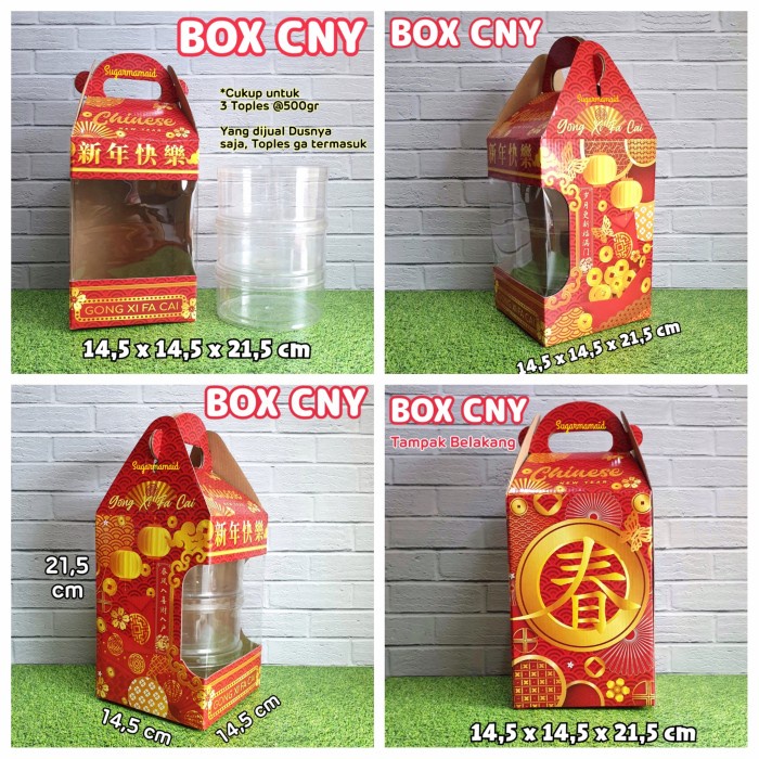 (5pcs) BOX KUKER IMLEK DUS CNY Kemasan Packaging kue kering Hampers
