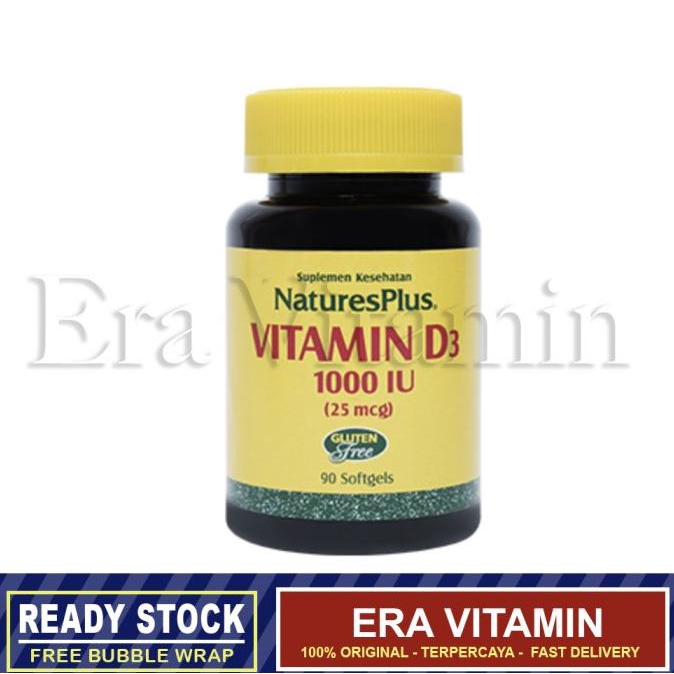 PROMO (isi 90) Vitamin D3 1000 iu Natures Plus / 1000iu vit nature