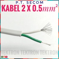 KABEL 2x0.5mm2 LISTRIK 0.5mm 2x0.5 mm Serabut Tembaga harga permeter