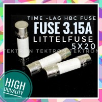 Fuse 3.15A 250V LITTELFUSE, keramik ceramic slowblow, 5x20, 5*20 3,15a