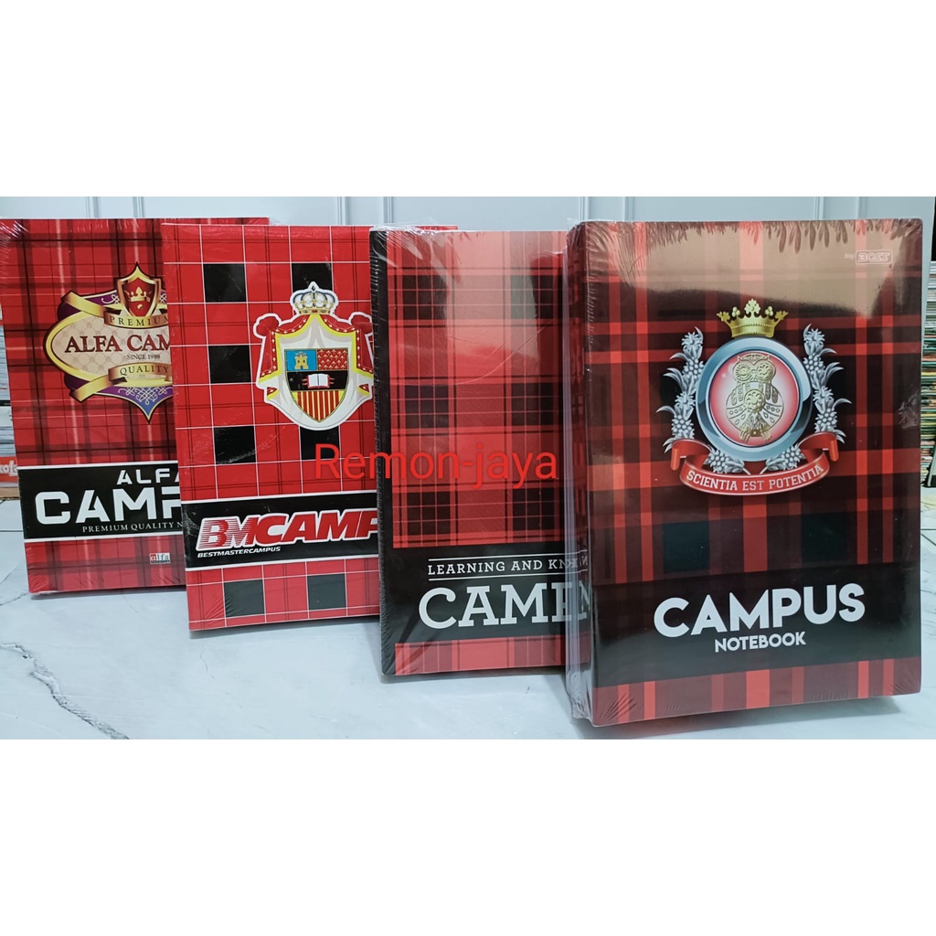 

(ISI 10 PCS) BUKU TULIS CAMPUS / BMCAMPUS, ALFA CAMPUS, SUMA CAMPUS, BIGBOOS CAMPUS UKURAN BOXY ISI 50 LEMBAR