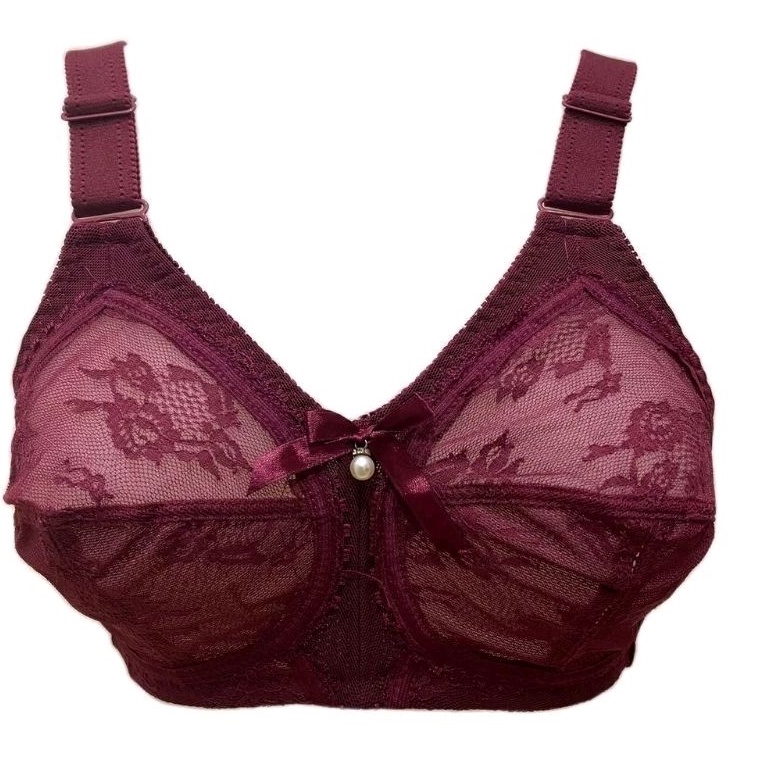 BRA CUP BESAR MOTIF BROKAT SEMI TRANSPARAN GUINI 408/BH CUP JUMBO TAMPA BUSA DAN KAWAT