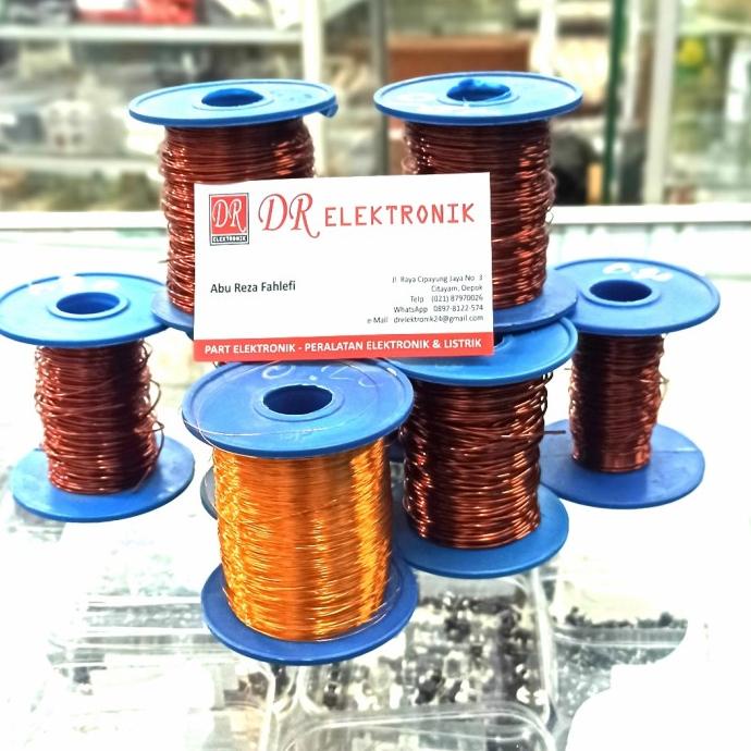 Diskon ROLL - 1/2kg Kawat Tembaga 0.80mm Email Enamel Wire Gulung Dinamo 0,8 dre3 Segera Dapatkan