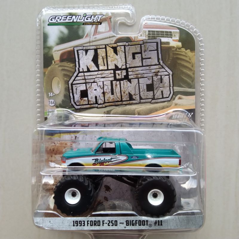 Greenlight 1993 Ford F-250 Bigfoot Monster Truck F250 Kings Crunch