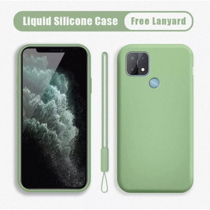 Oppo A15 2021 Hakunamatata Liquid Tali Silikon Soft Case Handphone