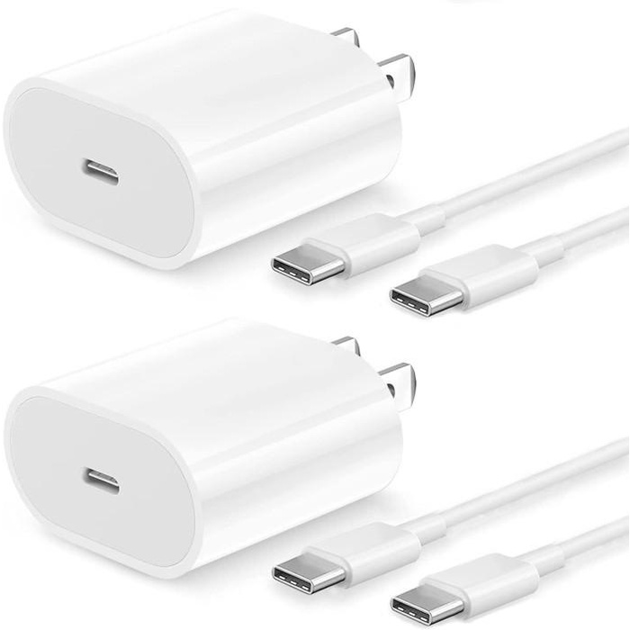 Charger Iphone 15 Original Fast Charging Adaptor Usb-C + Kabel C To C