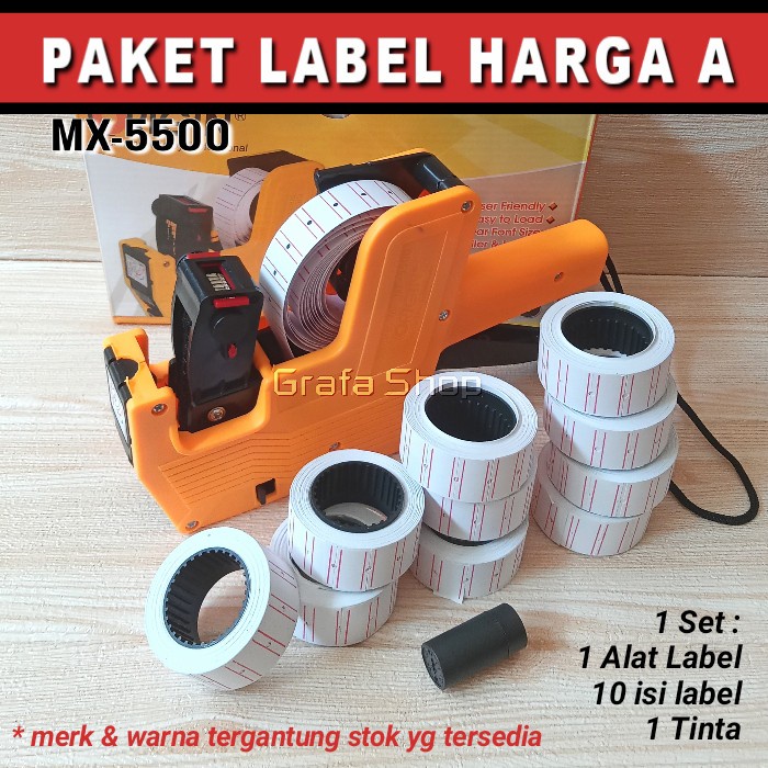 

Sarila Paket Alat Label Harga (Price Labeller) + Isi 10 + Tinta