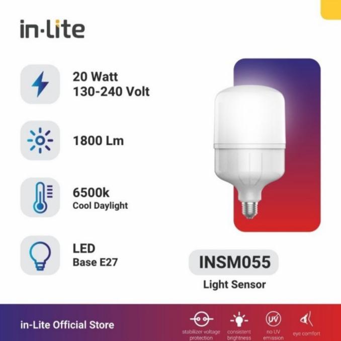 *:*:*:*:*] LAMPU LED CAPSULE SENSOR CAHAYA INLITE 20W 20 WATT - INSM055
