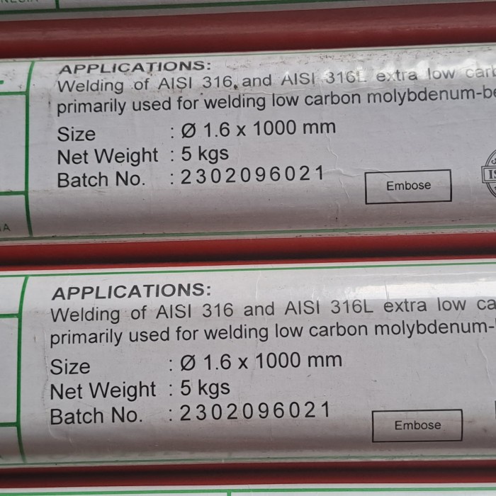 {{{{}}] kawat las argon nsn 316L 1.6mm nikko stell