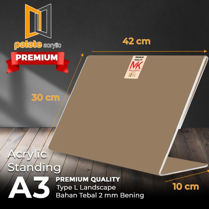 

AKRILIK TENT HOLDER A3 L LANDSCAPE - 2MM PREMIUM OS17