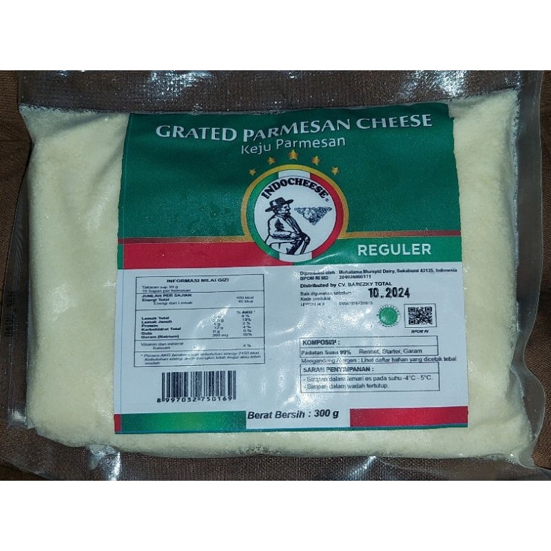 

Keju Parmesan Indocheese 300Gr/Grated Parmesan Cheese, Halal