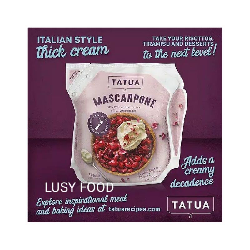 

Tatua Mascarpone Cheese 500Gr New Zealand Halal