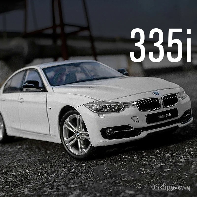WELLY 1:24 BMW 335i Model Mobil Logam Campuran Diecast & Kendaraan Mainan Mobil Koleksi Hadiah Ulang