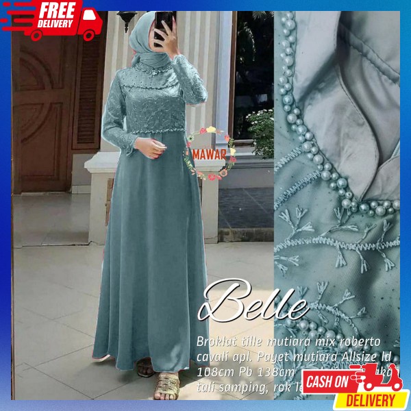 Fashion Muslimah Dress Famis Waita Murah Premium 2024 Gamis Remaja Kekinian Gsmis Pakaian Muslim Imp