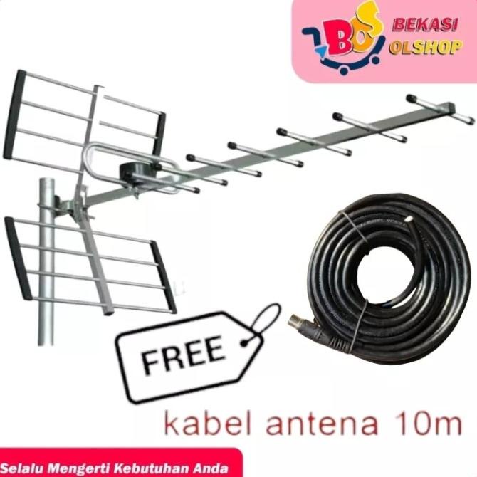 ANTENA TV DIGITAL OUTDOOR / ANTENA TV LUAR + FREE KABEL 10 METER