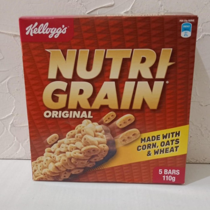 

Kellogg'S Nutri Grain Original 5 Bars