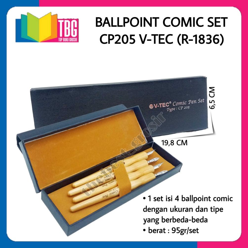 

Sale 1 SET (4 PCS) BOLPEN COMIC SET CP205 V-TEC DIP PEN PULPEN KALIGRAFI (R-1836) Sale