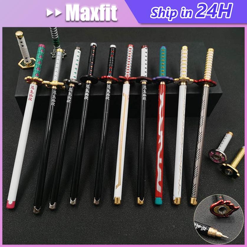 

Original Pena Pulpen Pedang Sword Pen Anime Demon Slayer Kimetsu No Yaiba Tanjiro Zenitsu Giyu Rengoku Alat Tulis COD